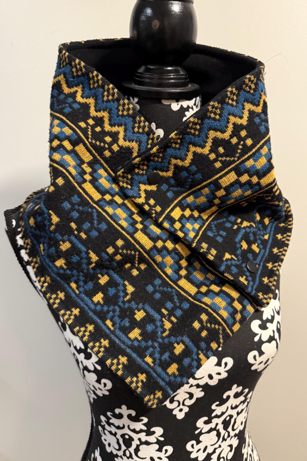 Women's Western Denim Warm Neck Hood Warm Neck Cover