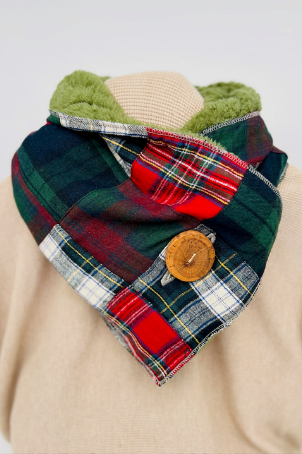 Western Printed Denim Warm Scarf