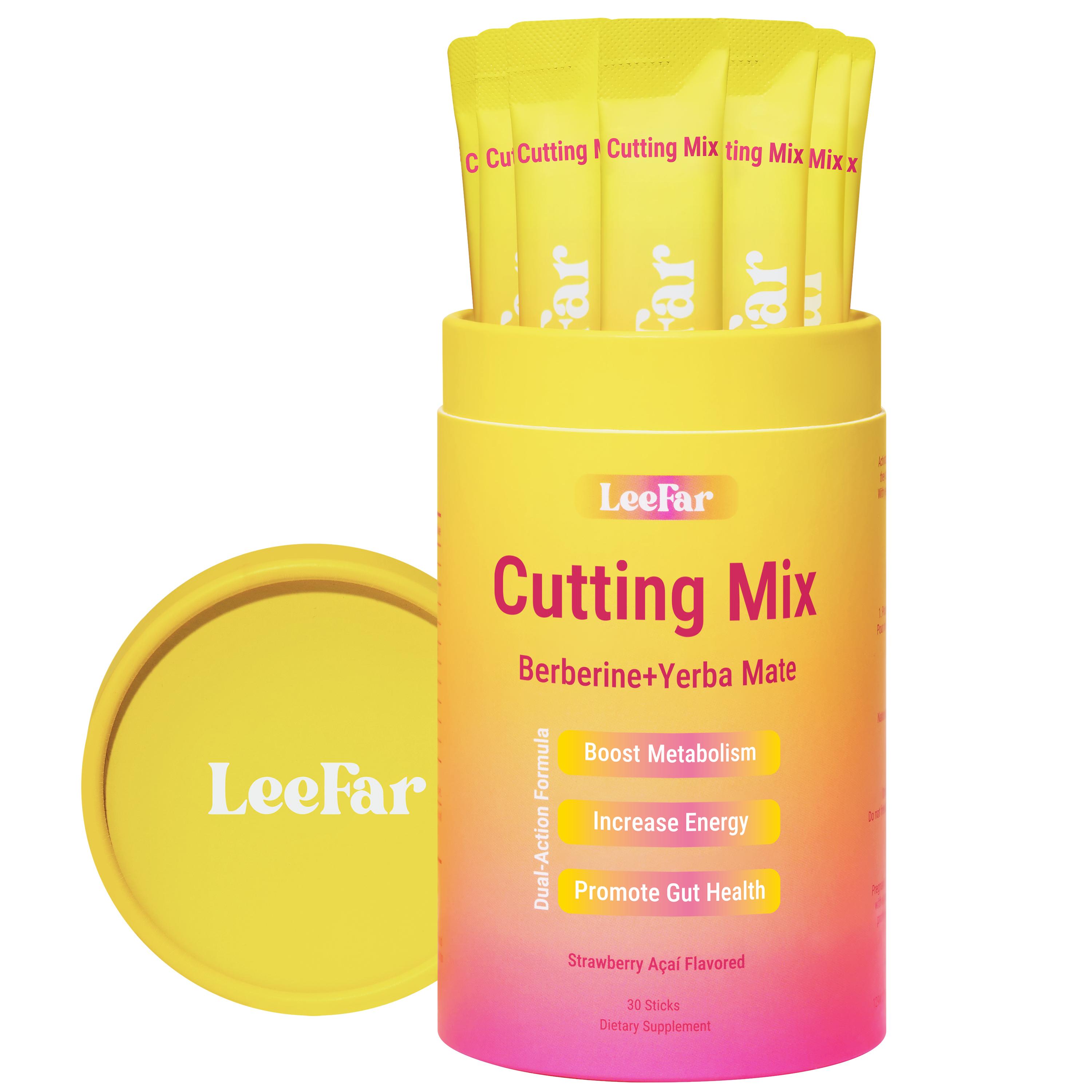 【Buy 3 Get 1 Gift Free】-LeeFar Cutting Drink Mix – Berberine, Chromium, 5-HTP, Yerba Mate & Magnesium | Strawberry Açaí Flavor – 30 Servings 【Buy 3 Get 1 Gift Free】-LeeFar Cutting Drink Mix – Berberine, Chromium, 5-HTP, Yerba Mate & Magnesium | Strawberry Açaí Flavor – 30 Servings