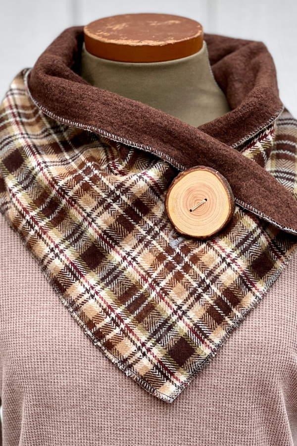 Simple Plaid Western Denim Warm Scarf 23 * 80com