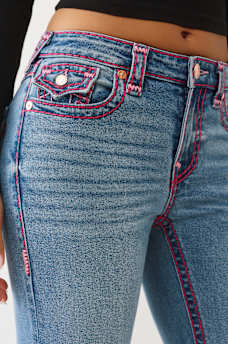 Mid-Rise Super T Flared Jeans