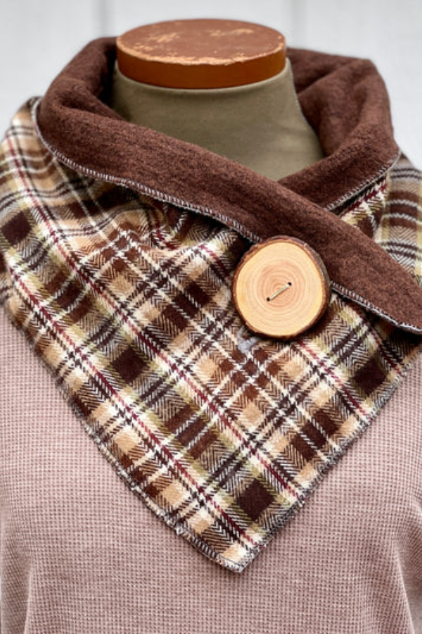 Simple Plaid Western Denim Warm Scarf 23 * 80com