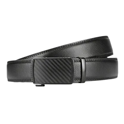 [WeeklyDeals]Adjustable Leather Belt for Men – Ratchet Buckle, Gift for Dad