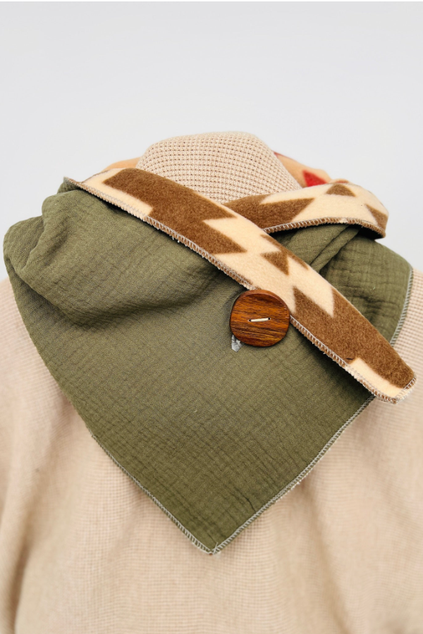 Simple Western Denim Warm Scarf