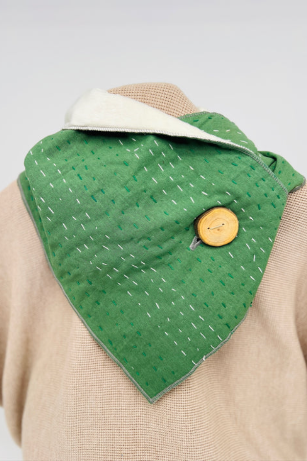 Western Printed Denim Warm Scarf