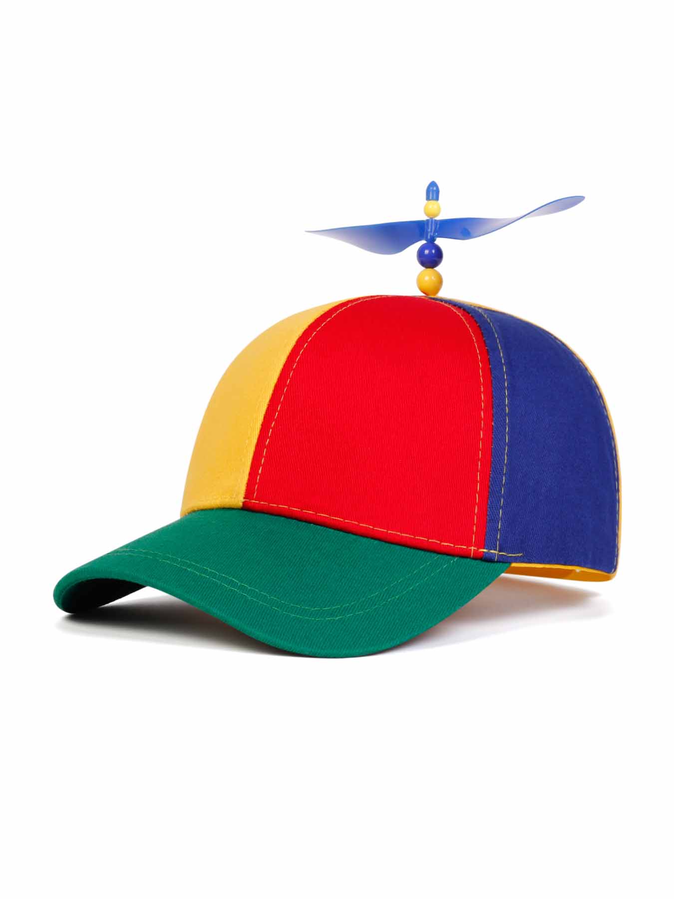 Adult Propeller Hat Unisex Adjustable Rainbow Helicopter Style Headwear Funny Hat Fun Holiday Accessory Unique Party Costume Cap