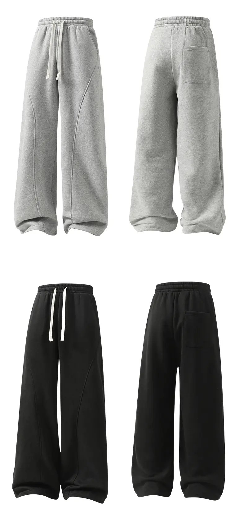 Men's Fleece Thermal Lined Sweatpants Oversize Drawstring Waist Casual Loose Pants for Fall Winter School Season Daily Wear Stylish Menswear Men's Fleece Thermal Lined Sweatpants Oversize Drawstring Waist Casual Loose Pants for Fall Winter School Season Daily Wear Stylish Menswear