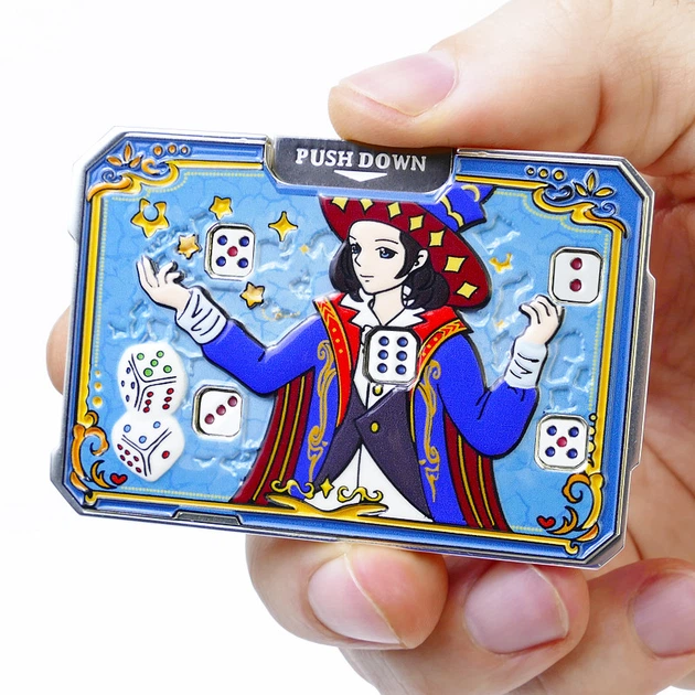 Zinc Alloy Dice EDC Fidget Toy Exquisite Decompression Toy ADHD Anti-anxiety Toy Suitable for Office & Party Gatherings