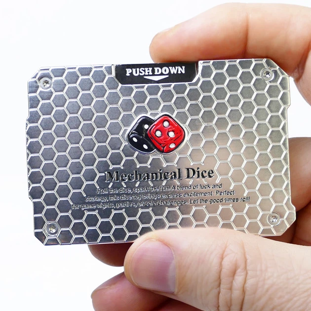 Zinc Alloy Dice EDC Fidget Toy Exquisite Decompression Toy ADHD Anti-anxiety Toy Suitable for Office & Party Gatherings