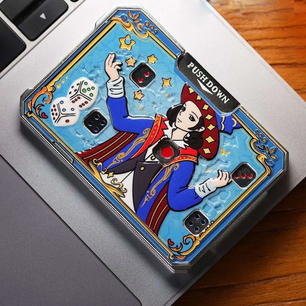 Zinc Alloy Dice EDC Fidget Toy Exquisite Decompression Toy ADHD Anti-anxiety Toy Suitable for Office & Party Gatherings