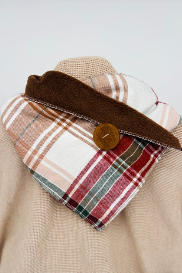 Simple Plaid Western Denim Warm Scarf 23 * 80com