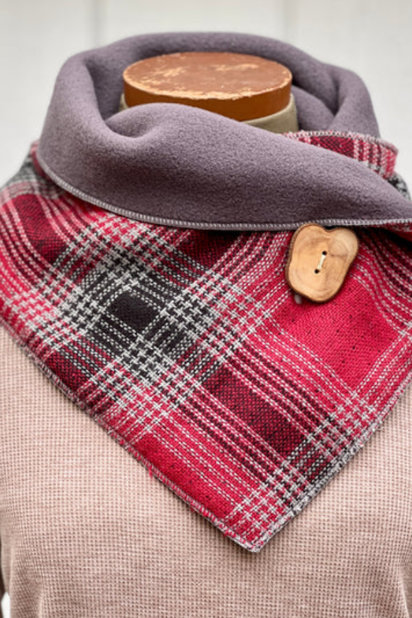 Simple Plaid Western Denim Warm Scarf 23 * 80com