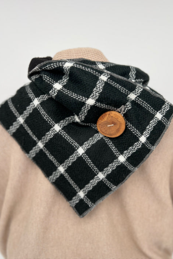 Simple Plaid Western Denim Warm Scarf 23 * 80com