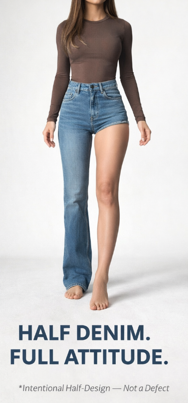 Slim-Fit, Cropped, Flared Jeans