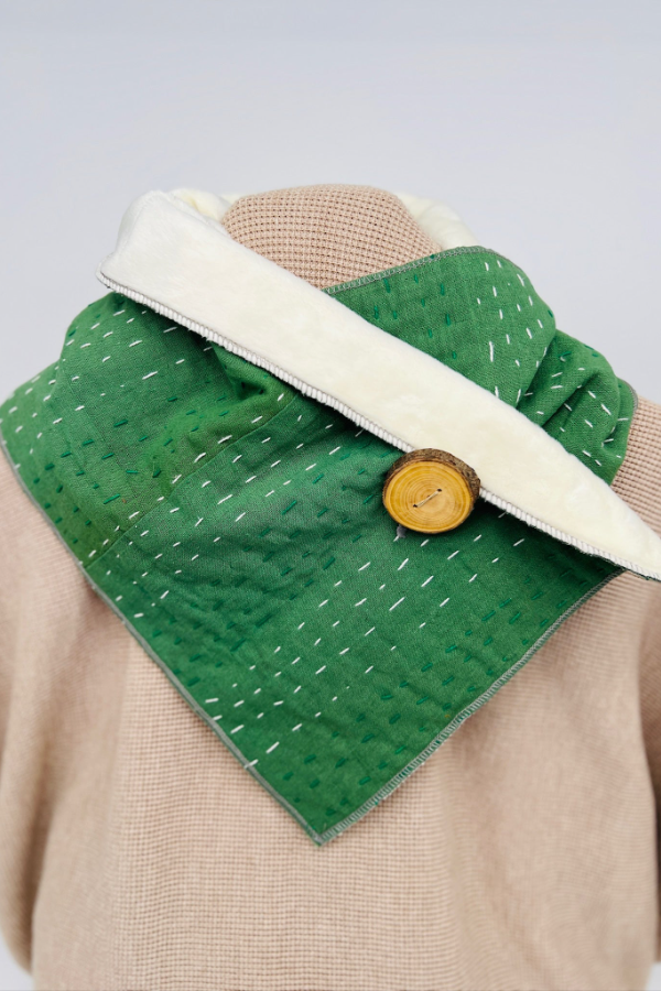 Western Printed Denim Warm Scarf