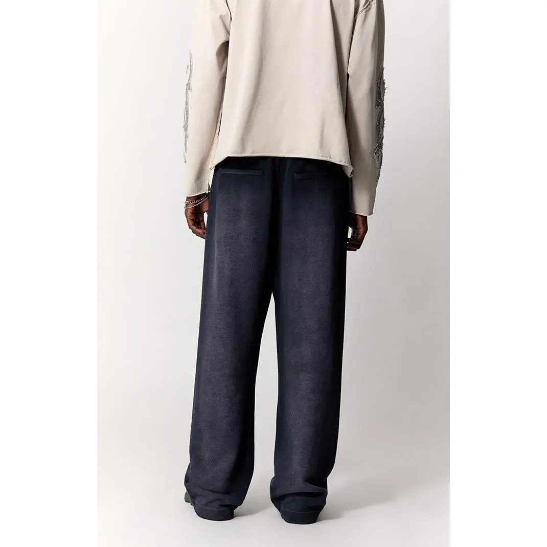 Men's Washed Fleece Oversized Sweatpants