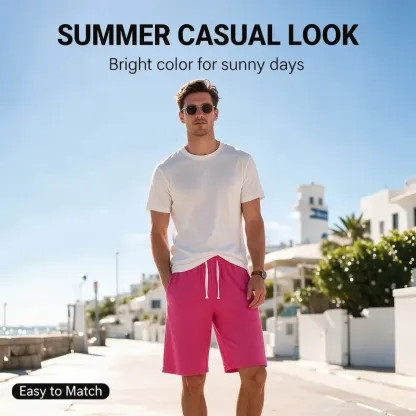 3-Pack Men's Athletic Sweat Shorts for Sports