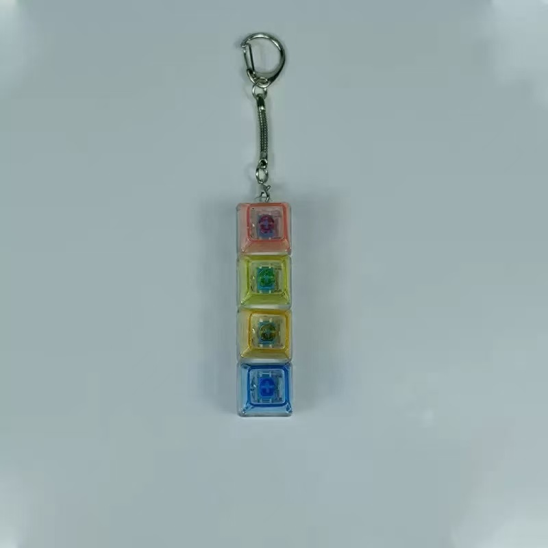 Transparent flashing keychain