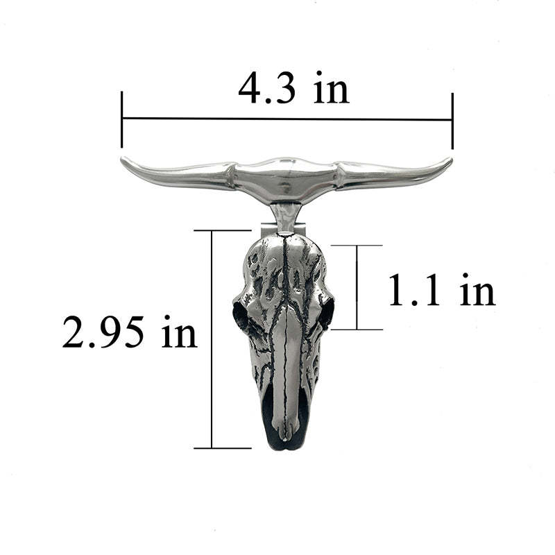 X-Longhorn  Skull Necklace Buckle