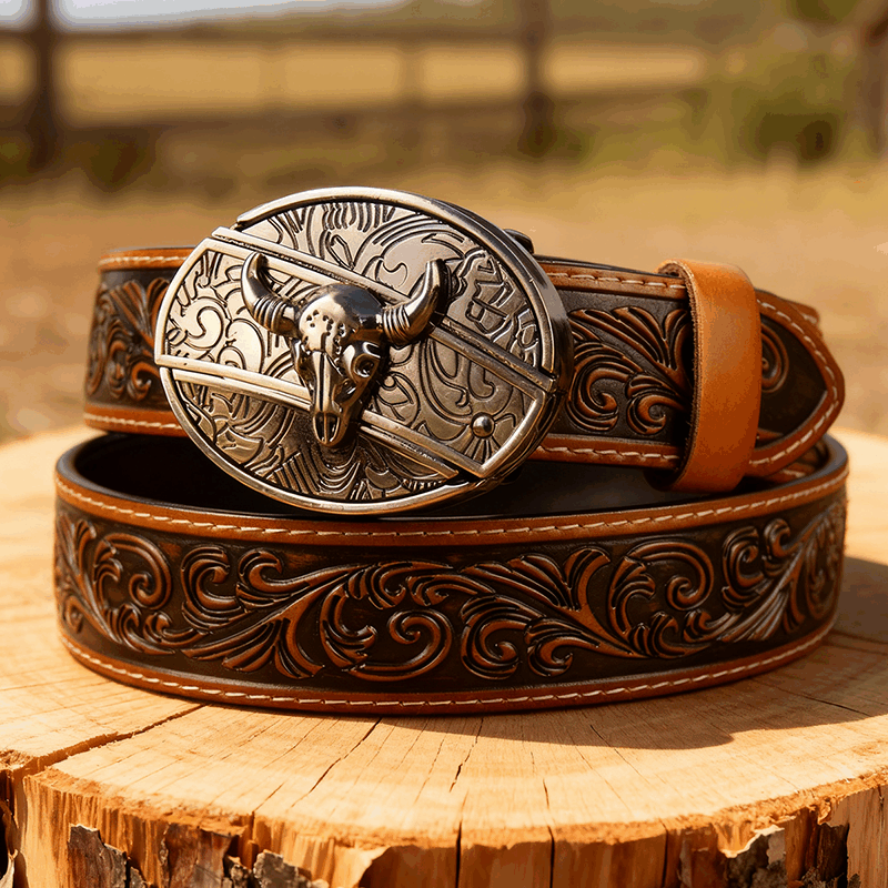 T-Brown Leather Belts