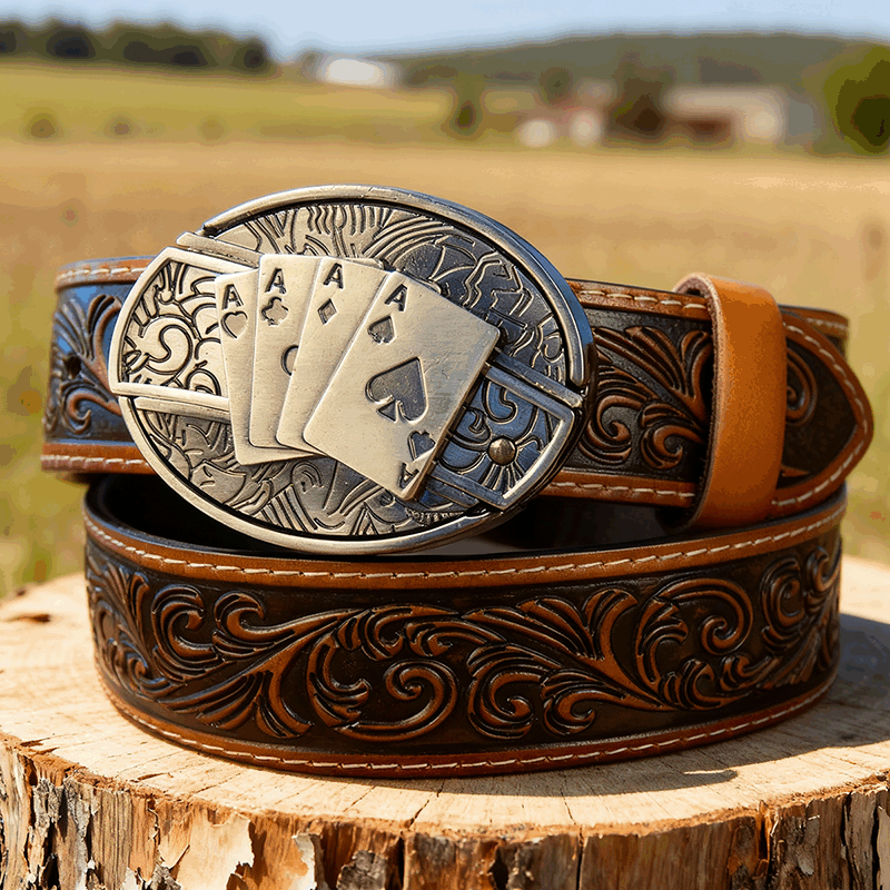 T-Brown Leather Belts