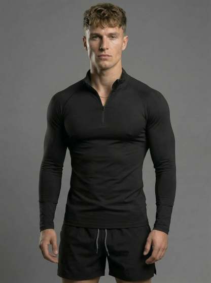 Fitted Performance Quarter Zip Compression