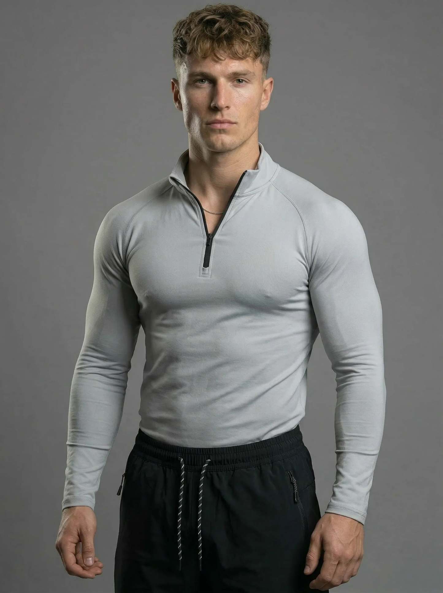 Fitted Performance Quarter Zip Compression