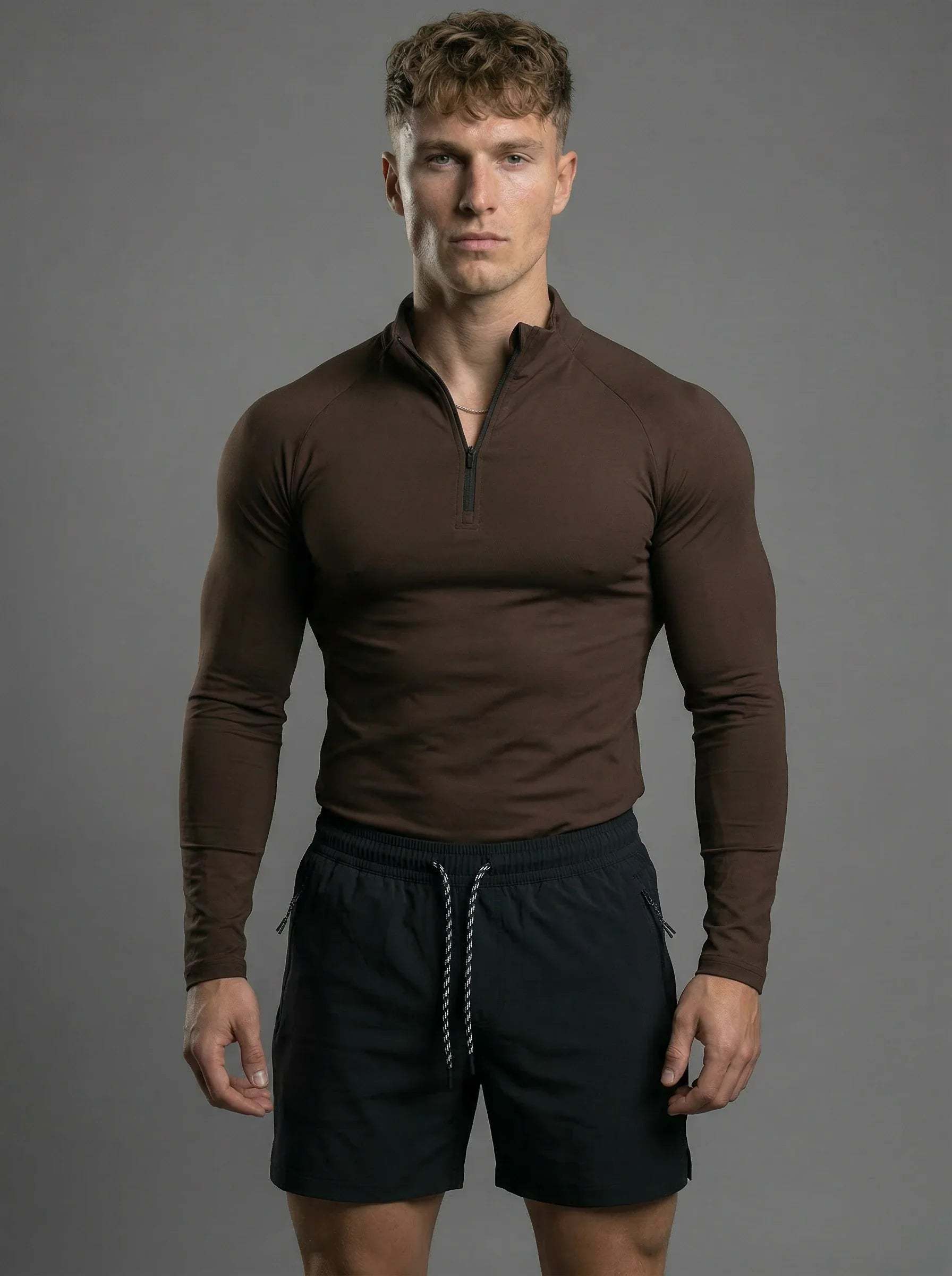 Fitted Performance Quarter Zip Compression