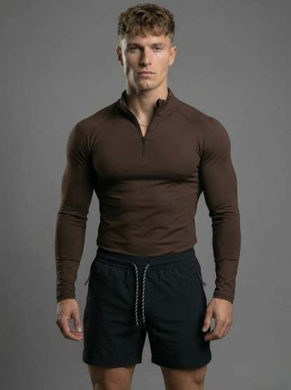 Fitted Performance Quarter Zip Compression