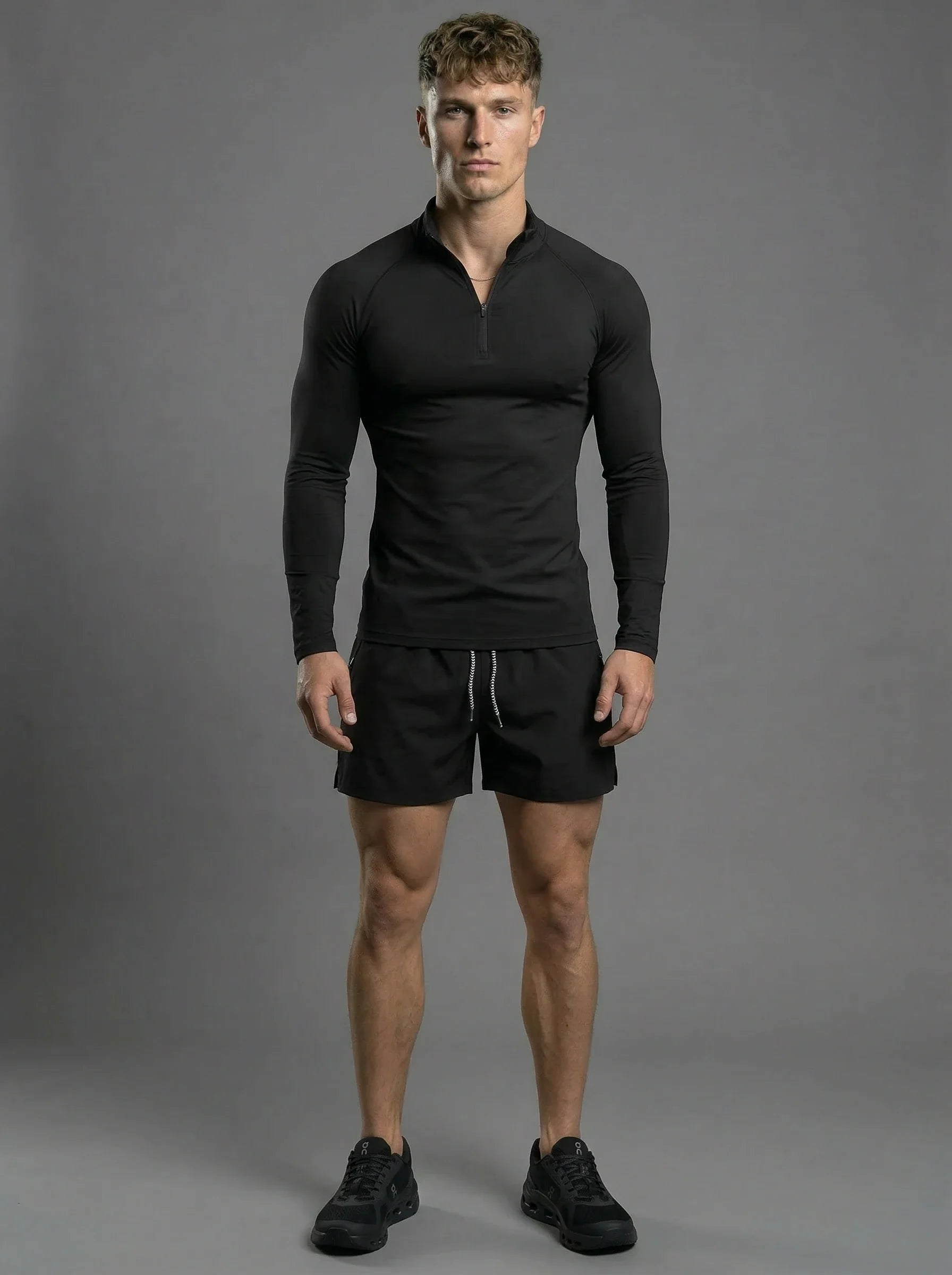 Fitted Performance Quarter Zip Compression