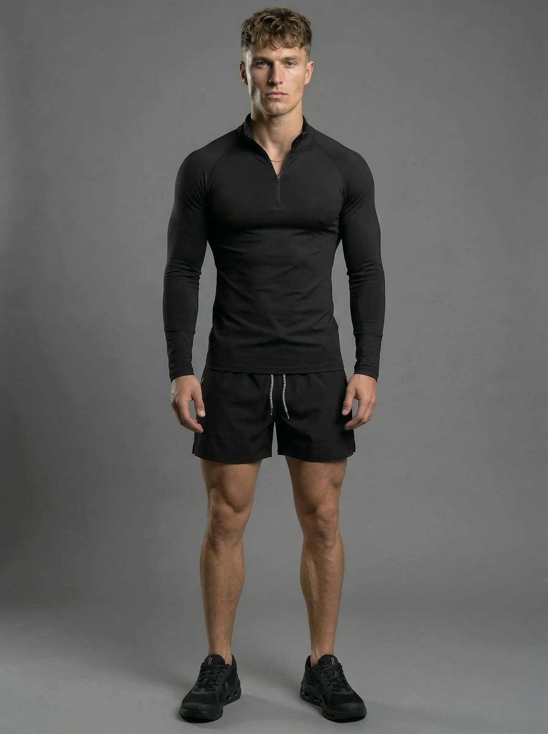 Fitted Performance Quarter Zip Compression