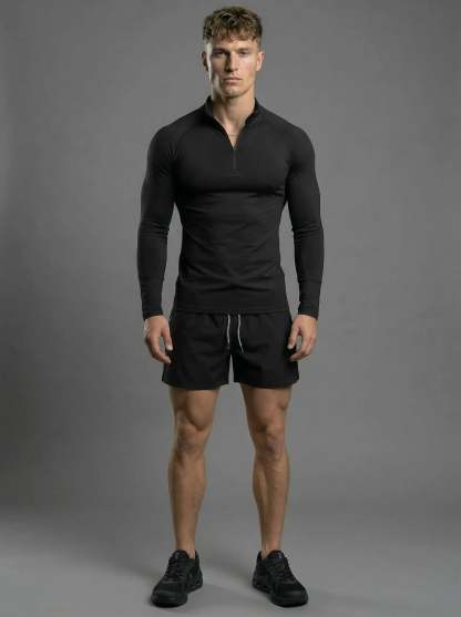 Fitted Performance Quarter Zip Compression