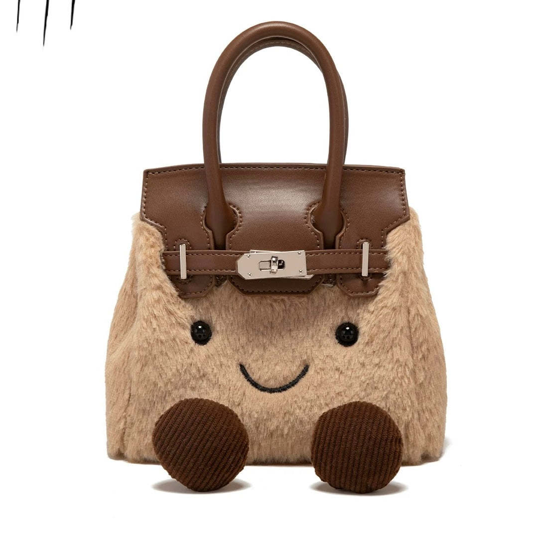 Plush Fluffy Bag Handbags Shoulder Bag Top Handle Satchel Tote Work Bag