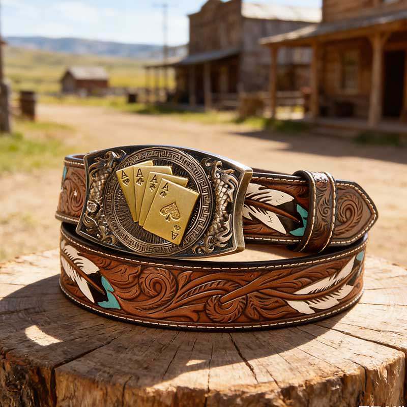 T-Feather Belt - Square with Holder Buckle