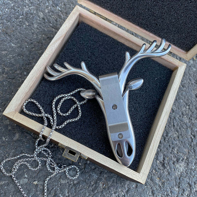 X-Deer Skull Necklace Buckle