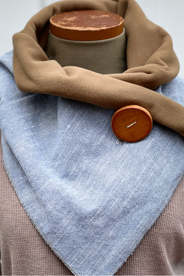 Simple Western Denim Warm Scarf