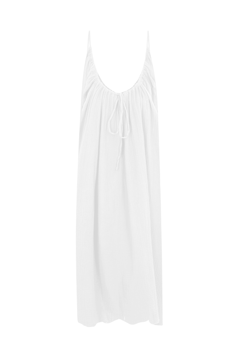 La Robe - White Cotton Gauze