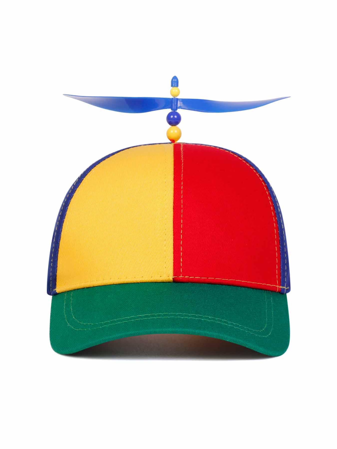 Adult Propeller Hat Unisex Adjustable Rainbow Helicopter Style Headwear Funny Hat Fun Holiday Accessory Unique Party Costume Cap