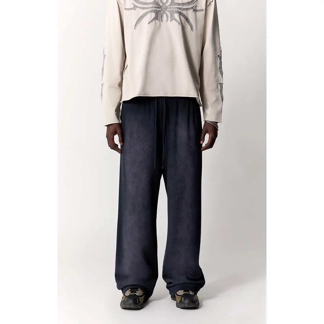 Men's Washed Fleece Oversized Sweatpants