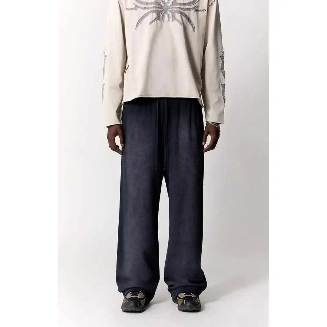 Men's Washed Fleece Oversized Sweatpants