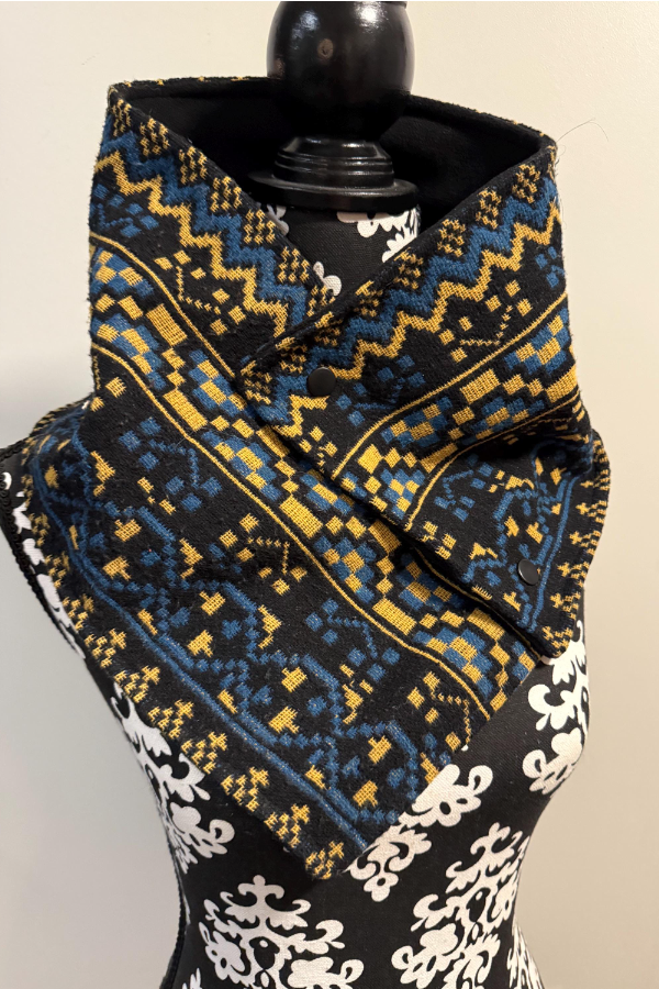 Women's Western Denim Warm Neck Hood Warm Neck Cover