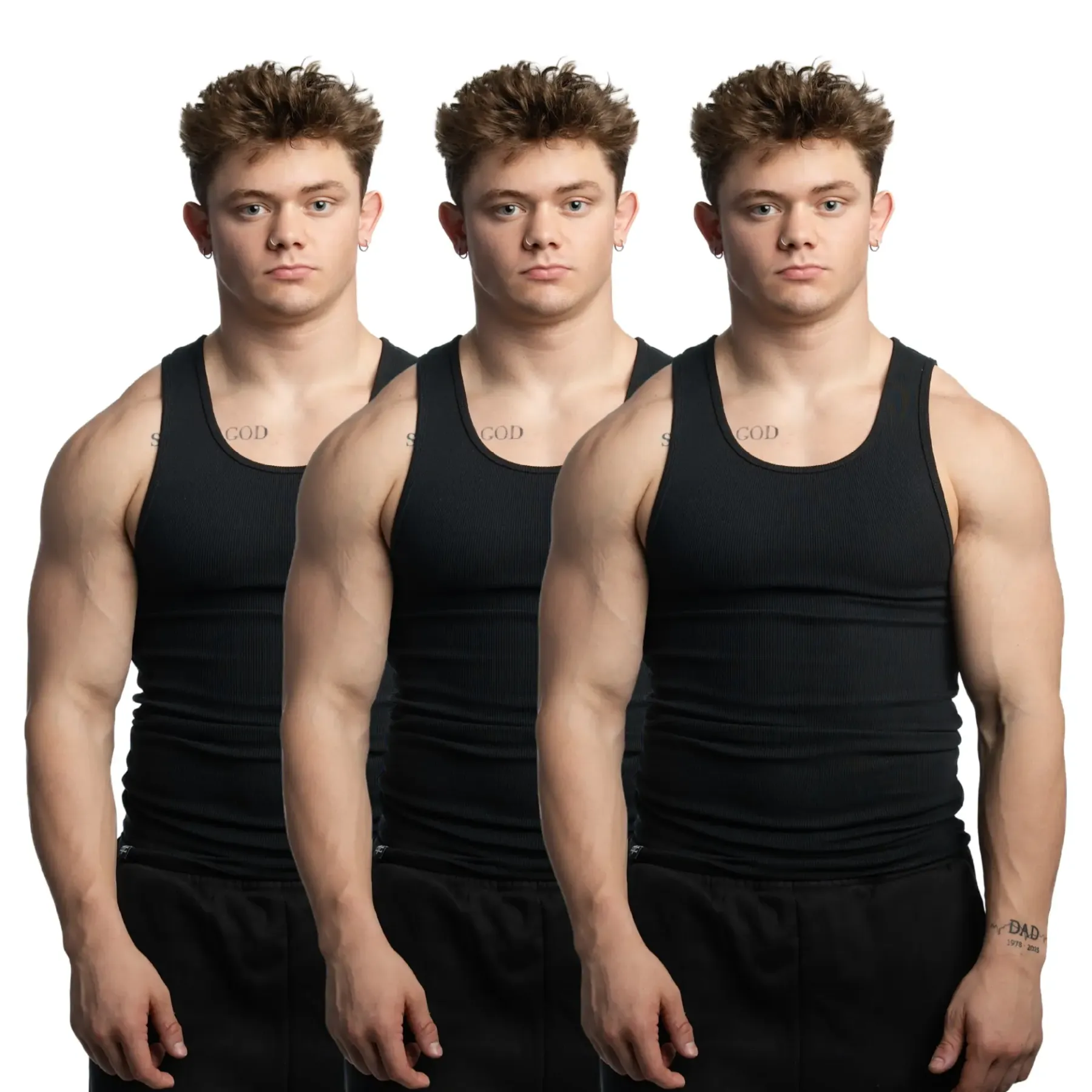 EKKO Beaters Tank Top - True To Size | 370+ GSM | Cotton and Spandex