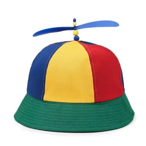 Adult Propeller Hat Unisex Adjustable Rainbow Helicopter Style Headwear Funny Hat Fun Holiday Accessory Unique Party Costume Cap