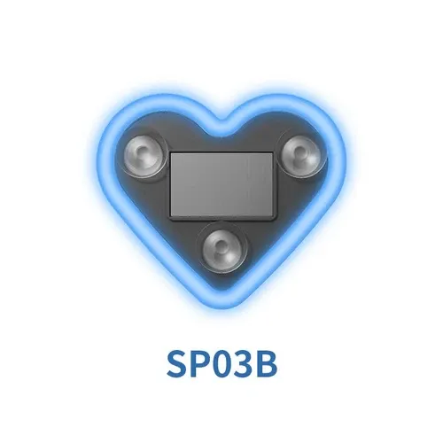 Joytutus Solar Powered Wireless LED Triangle Heart Shape C-Pillar Neon