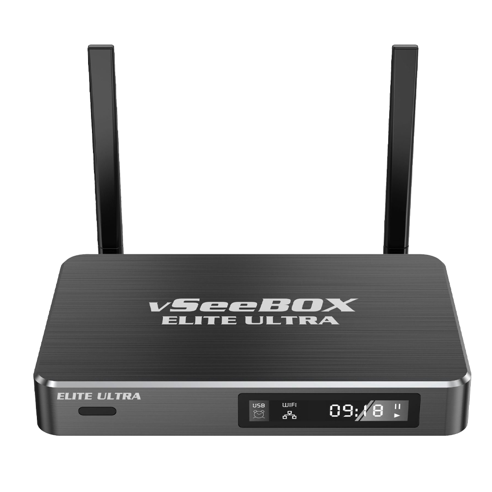 vSeeBox Elite Ultra Android TV Box (New & Exclusive Channels)