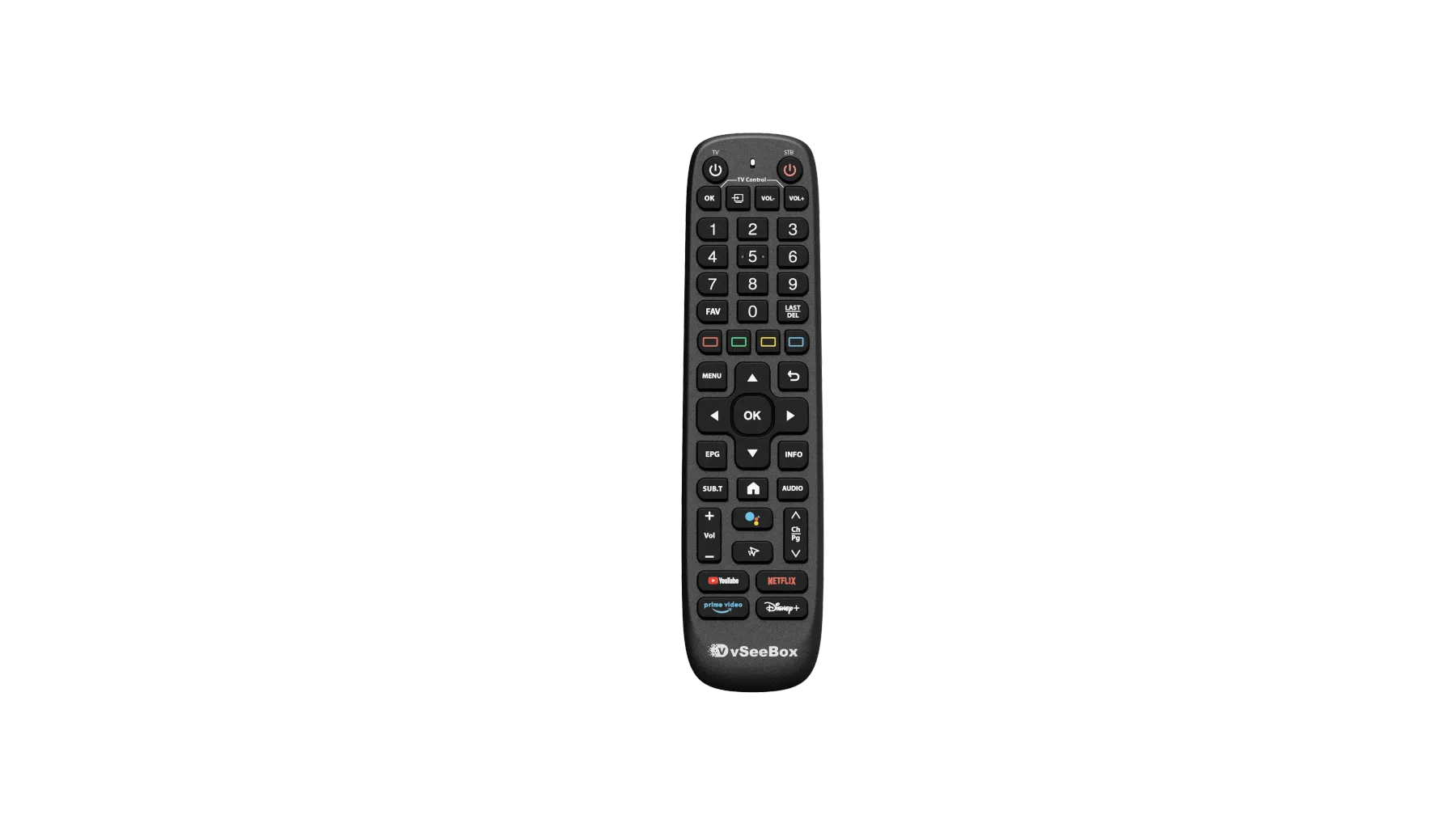 Official Replacement Voice Remote Control for vSeeBox V6 Plus (Bluetooth & Voice Command)