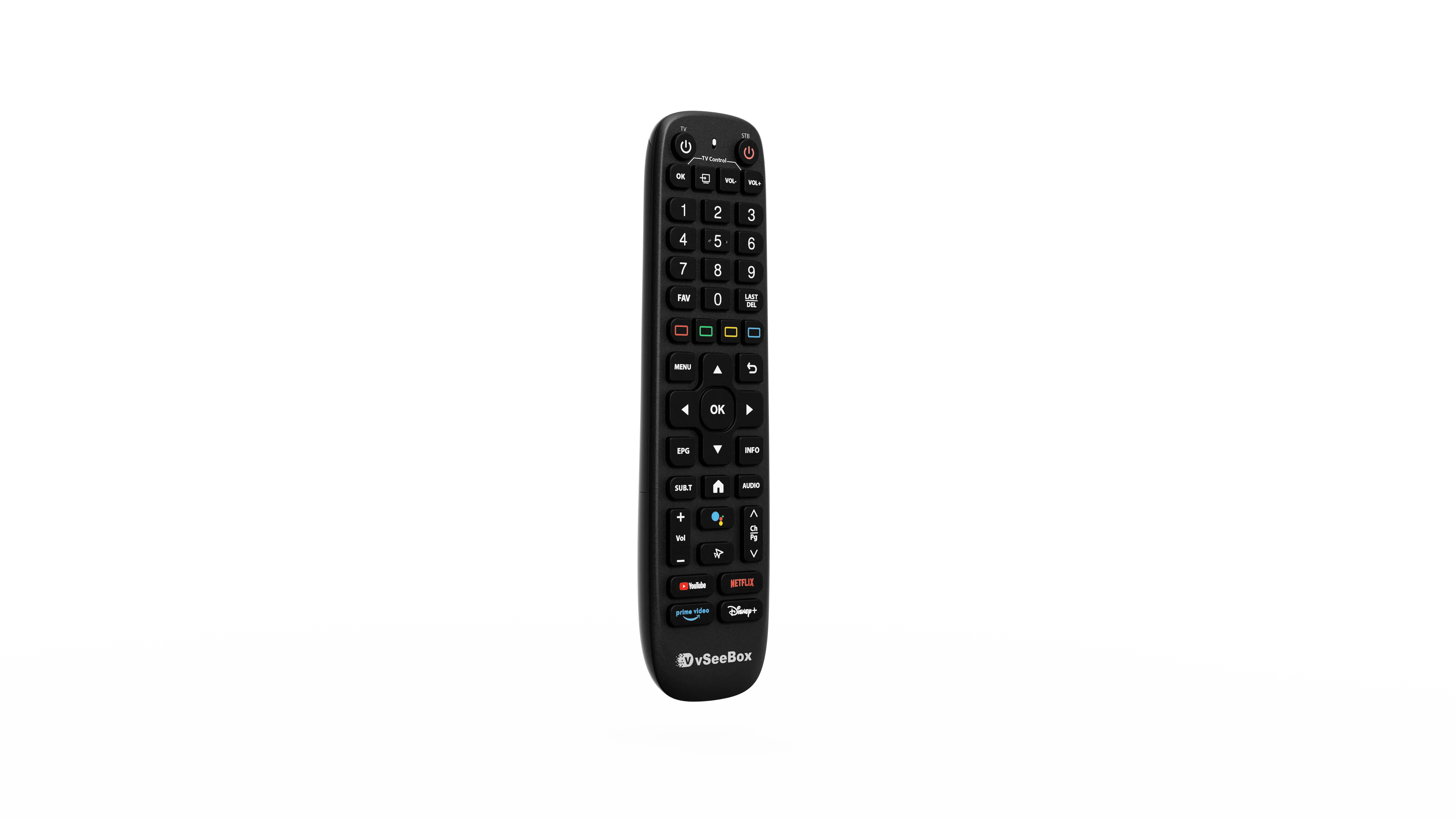 Official Replacement Voice Remote Control for vSeeBox V6 Plus (Bluetooth & Voice Command)