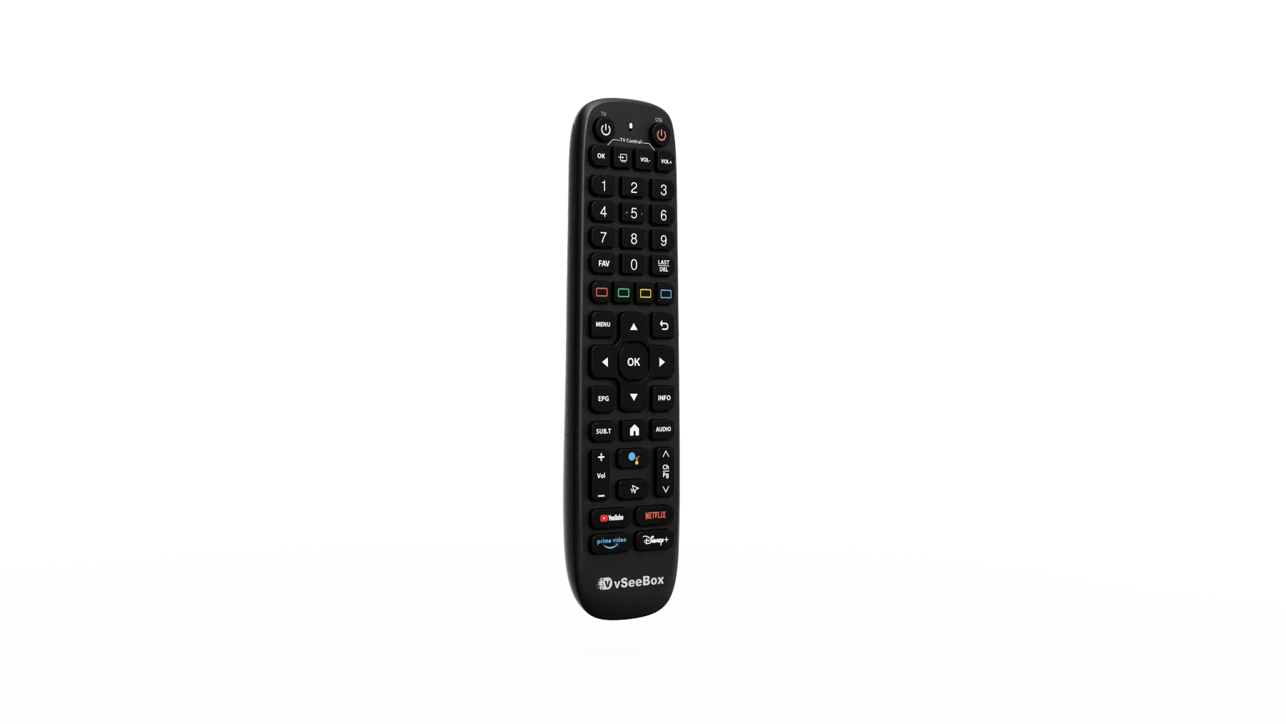 Official Replacement Voice Remote Control for vSeeBox V6 Plus (Bluetooth & Voice Command)
