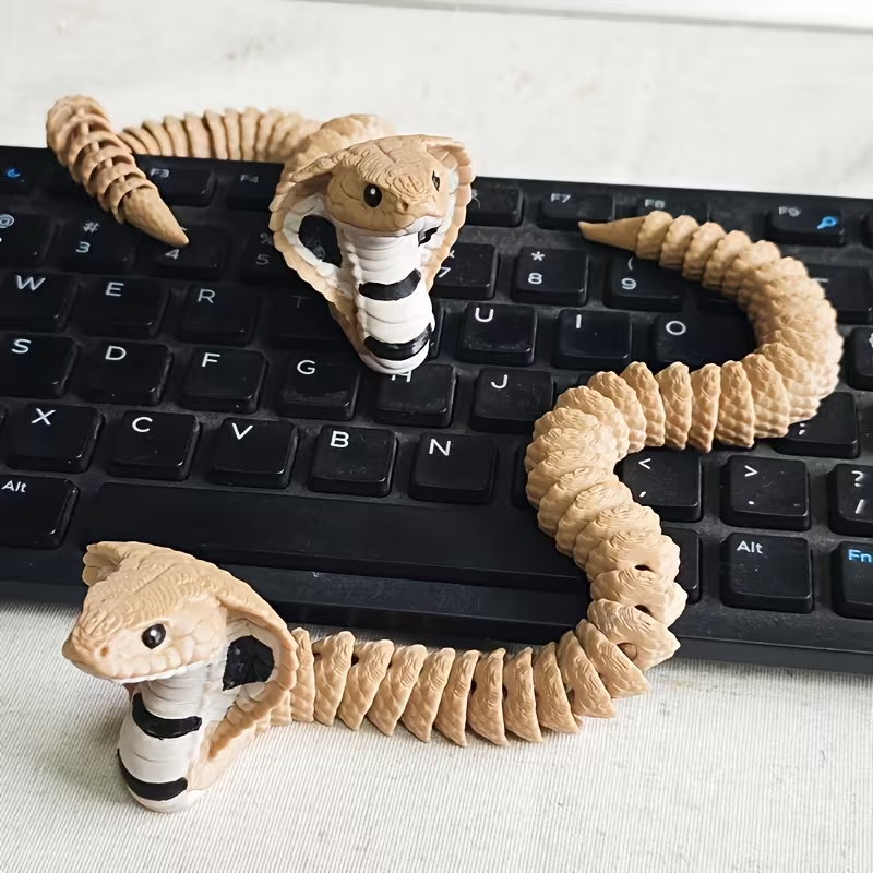 3D Printed Articulated Cobra Figurine