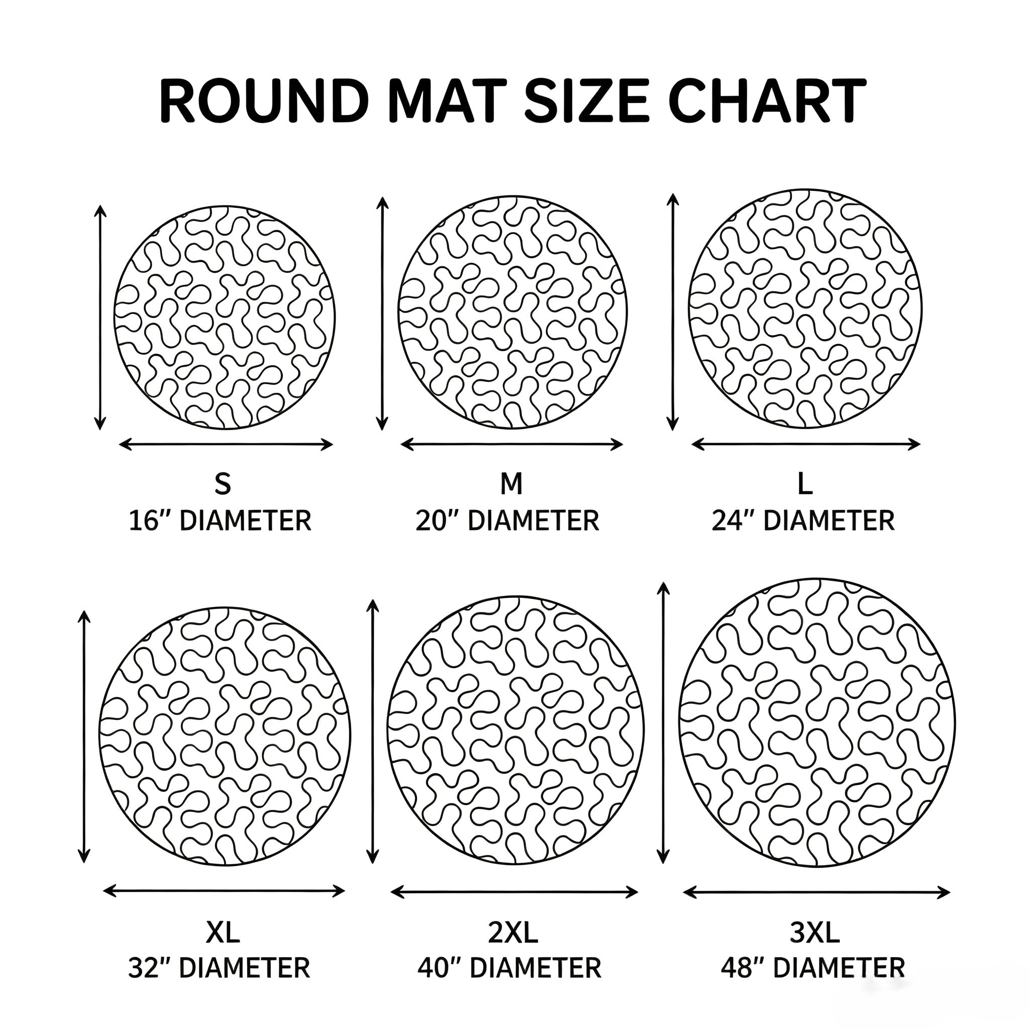 🎃Horror-themed 3D Quilted Round Mat